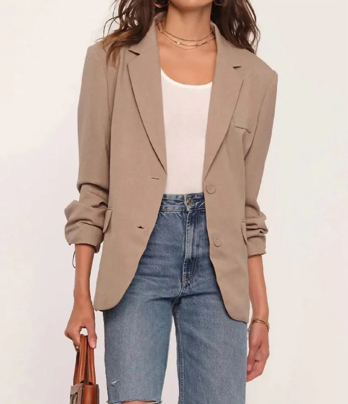 Nixie Blazer In Beige