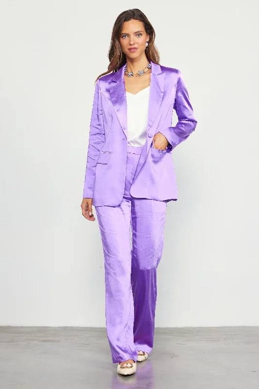 Satin Tailored Blazer