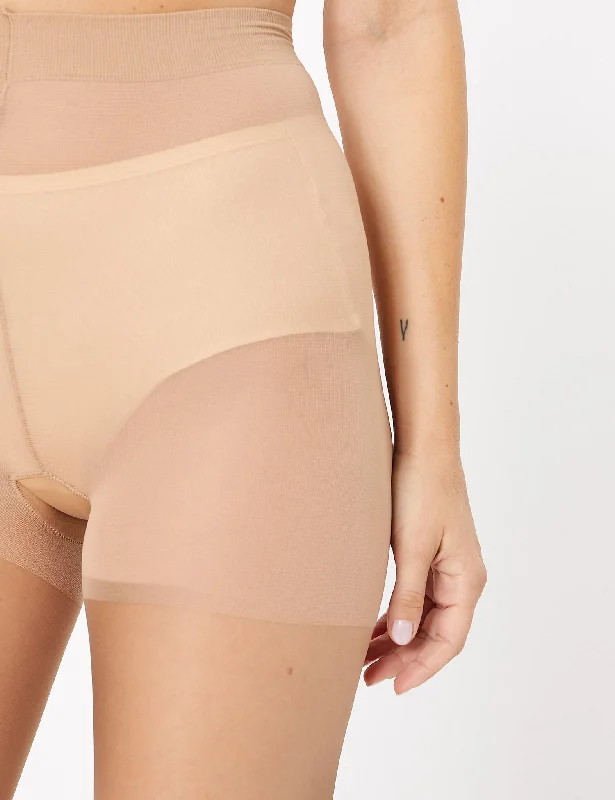 7 Denier Slimming Illusion Sheer Tights