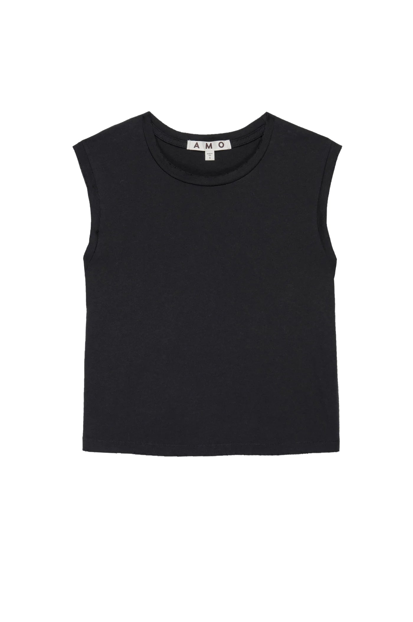 AMO Sleeveless Babe Tee Black