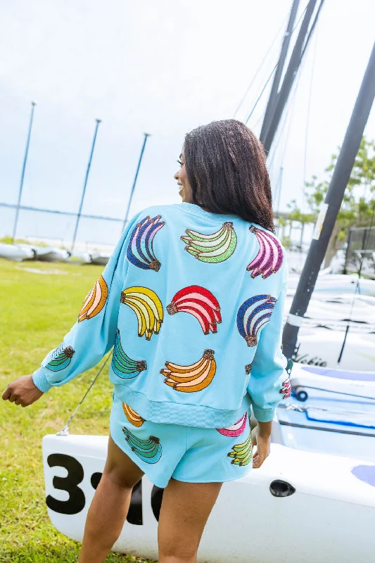 Aqua Multi Banana Sweatshirt