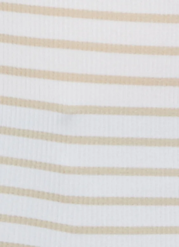 Plus Size Rib Knit Stripe Tank Top