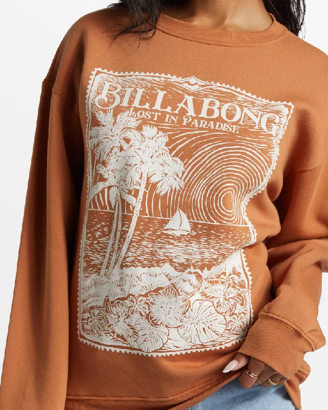 Billabong Paradise Is Here Sweatshirt-Toffee