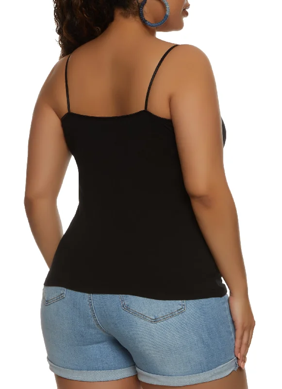 Plus Size Basic Scoop Neck Cami