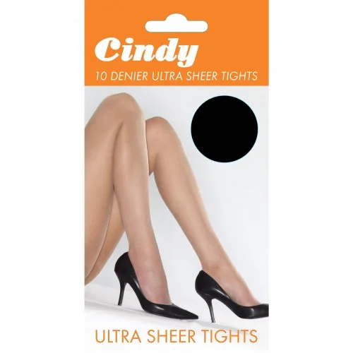 Cindy Womens/Ladies 10 Denier Ultra Sheer Tights (1 Pair)