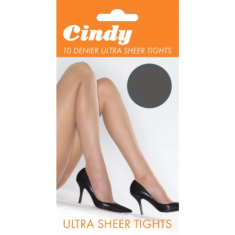 Cindy Womens/Ladies 10 Denier Ultra Sheer Tights (1 Pair)