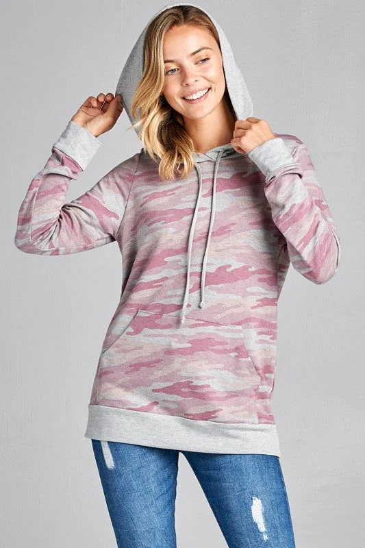 E Luna Camouflage Sweatshirt