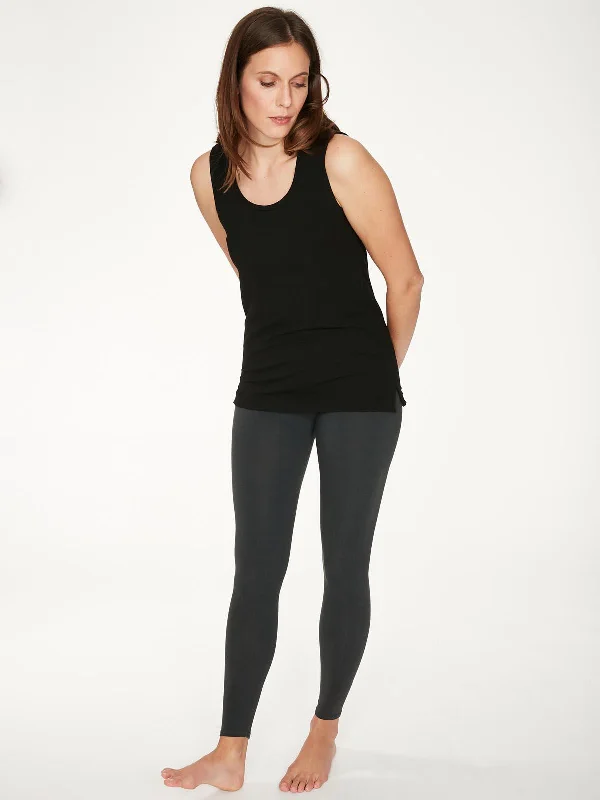 Essential Bamboo Organic Cotton Leggings - Pewter