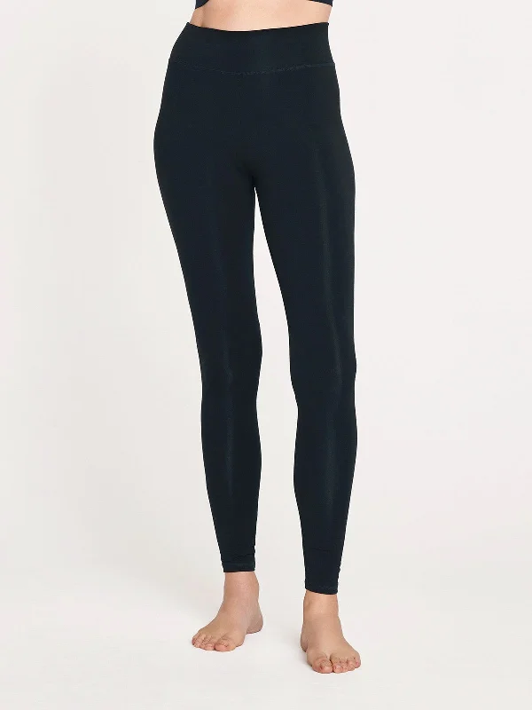 Essential Bamboo Organic Cotton Thick Leggings - Midnight Navy