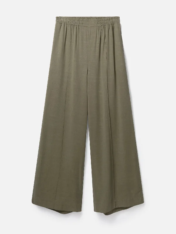 Faya Tencel™ Wide Leg Trouser - Cargo Green