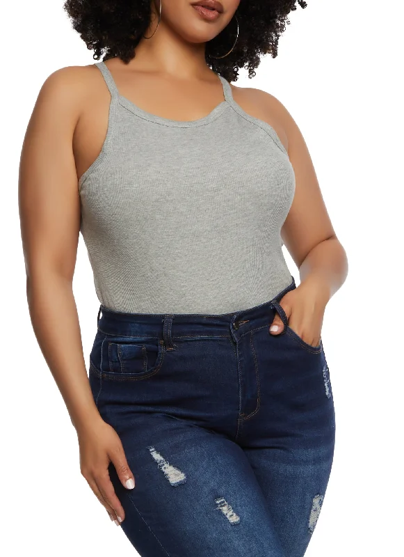 Plus Size Scoop Neck Tank Top