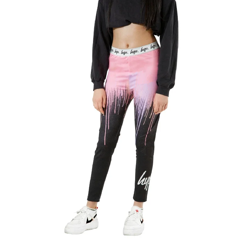 Hype Girls Dark Pastel Drips Leggings