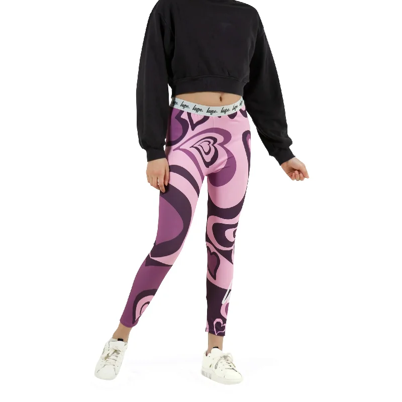 Hype Girls Heart Swirl Leggings