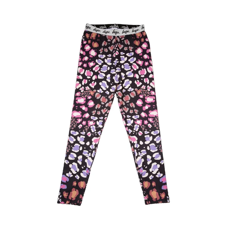 Hype Girls Multi Leopard Print Leggings