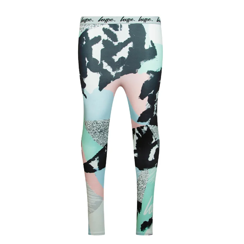 Hype Girls Pastel Abstract Leggings