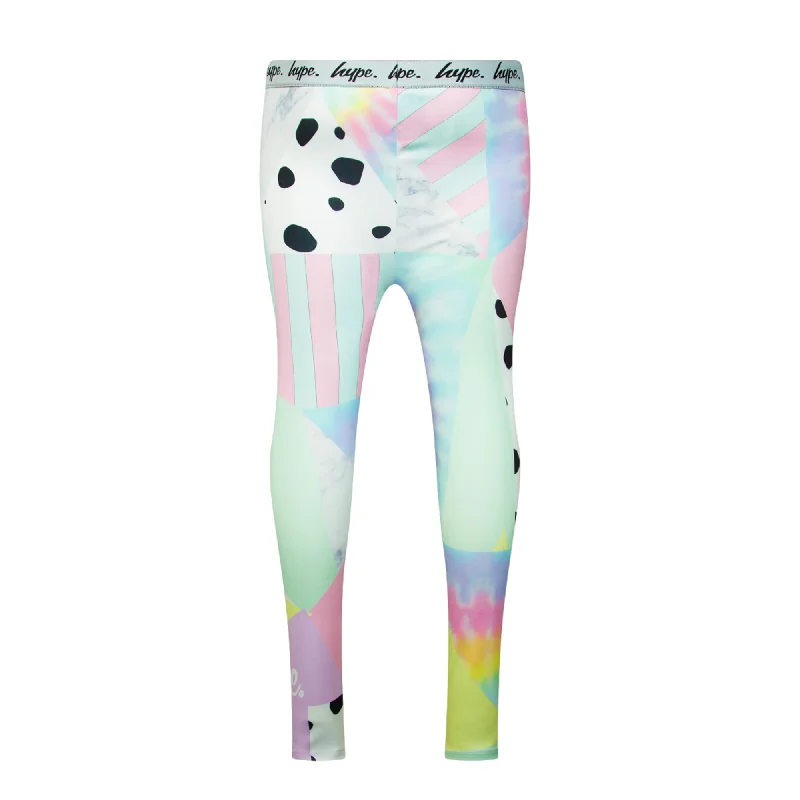 Hype Girls Pastel Collage Leggings