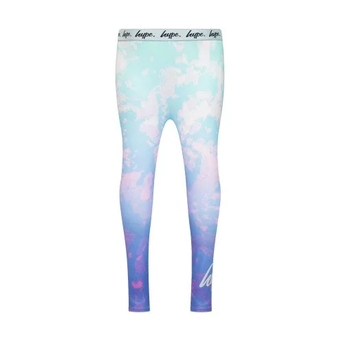 Hype Girls Pastel Tie Dye Leggings