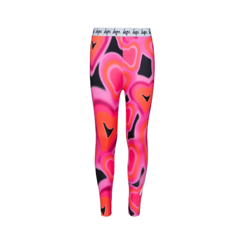 Hype Girls Spray Heart Leggings