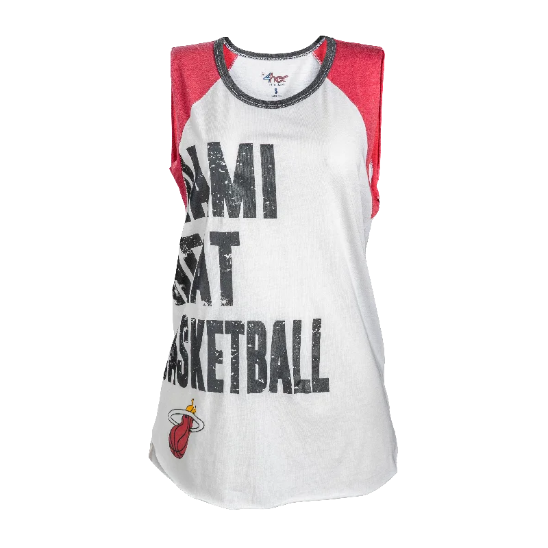 GIII Miami HEAT Ladies Bleacher Tank