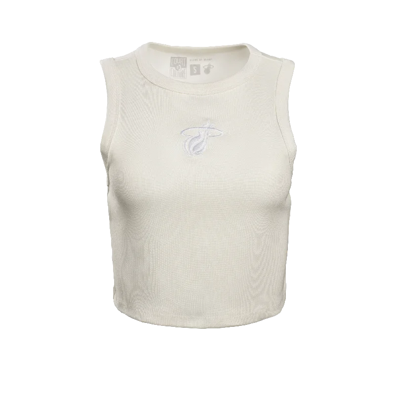 Court Culture Embroidered Logo Ivory Tank