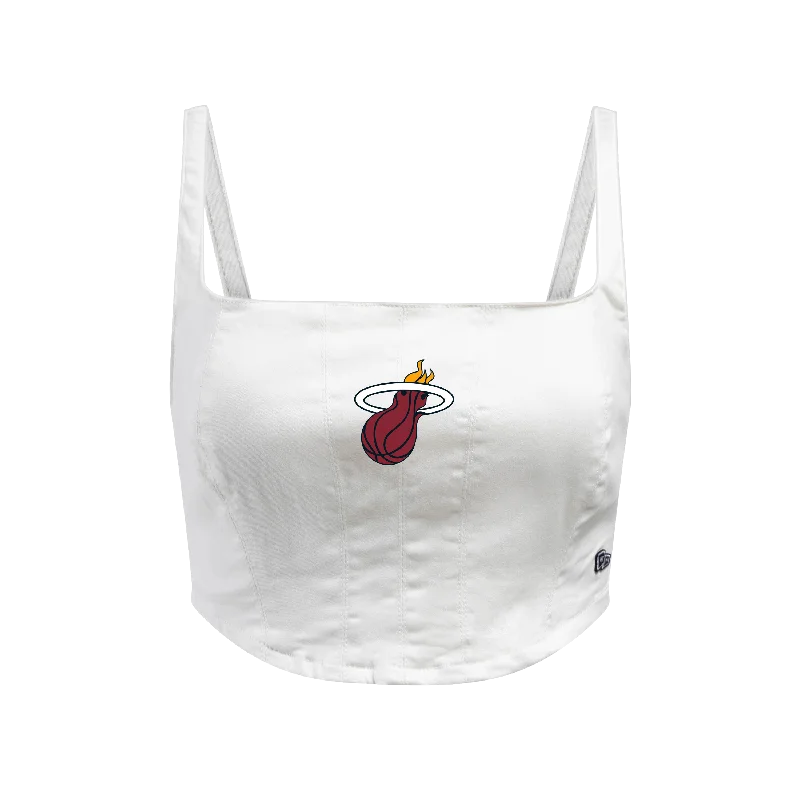 Miami HEAT White Denim Women's Corset