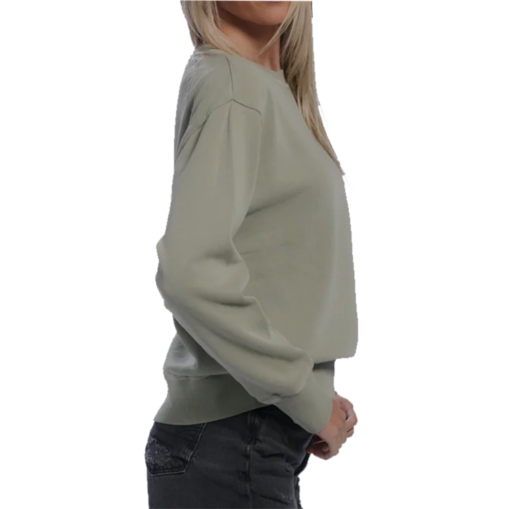 Ladies Sage Trident Garment Dyed Fleece Crew Sweatshirt