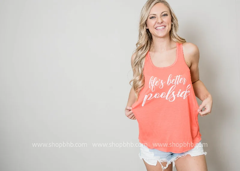 Life's Better PoolSide Tank Top**