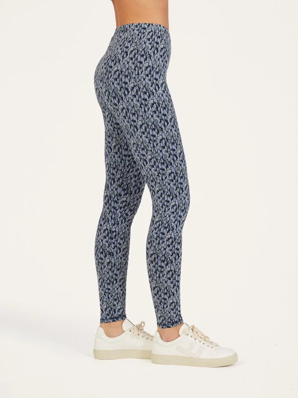 Marlee Lenzing™ EcoVero™ Printed Leggings - Navy