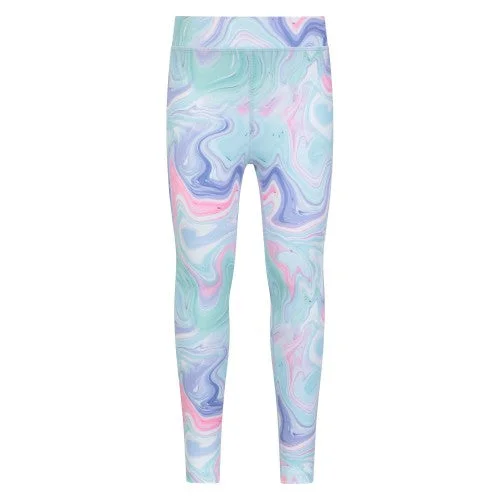 Mountain Warehouse Childrens/Kids Flick Flack Marble Effect Leggings