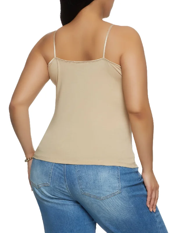 Plus Size Basic Scoop Neck Cami