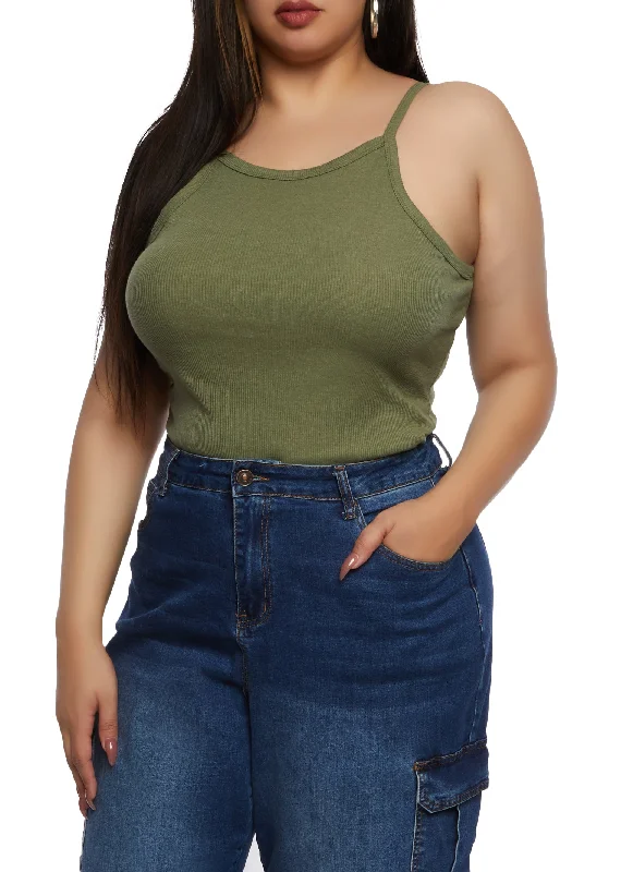 Plus Size Scoop Neck Tank Top