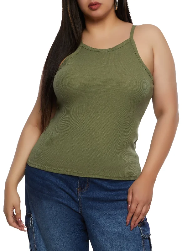 Plus Size Scoop Neck Tank Top