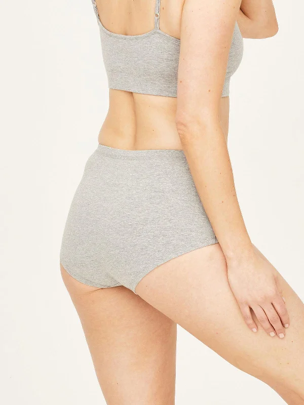 Organic Cotton High Waisted Jersey Brief