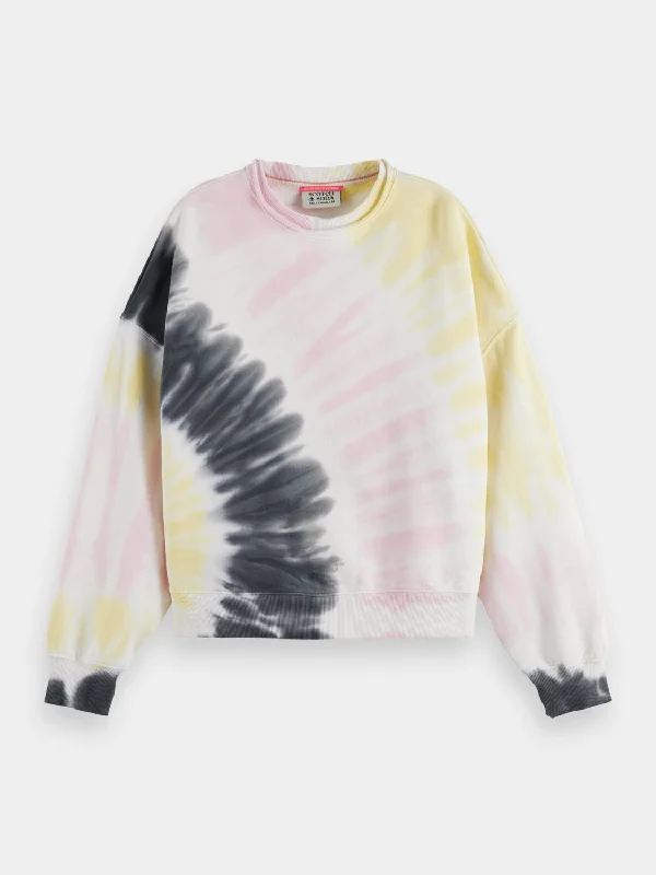 Oversized tie-dyed sweatshirt