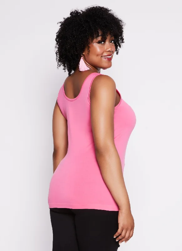 Plus Size Criss Cross Tank Top