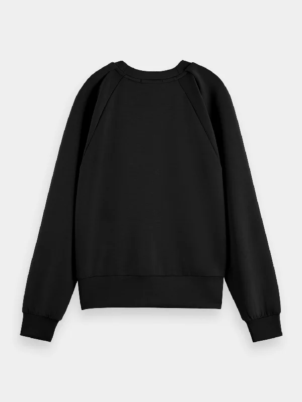 Pleated shoulder sweatshirt