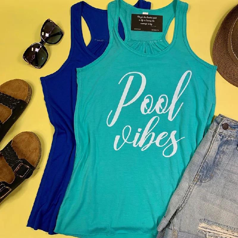 Pool Vibes Tank Top** - Final Sale