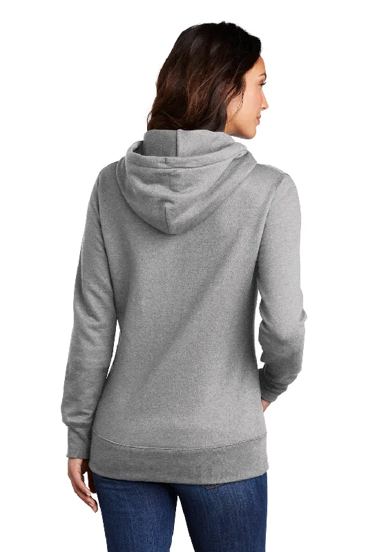 Port & Company Womens Core Fleece Hooded Sweatshirt Hoodie - Heather Grey