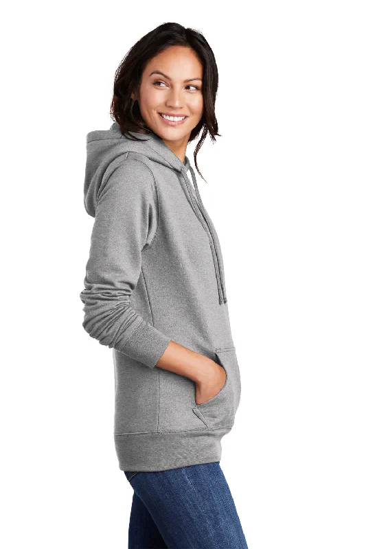 Port & Company Womens Core Fleece Hooded Sweatshirt Hoodie - Heather Grey