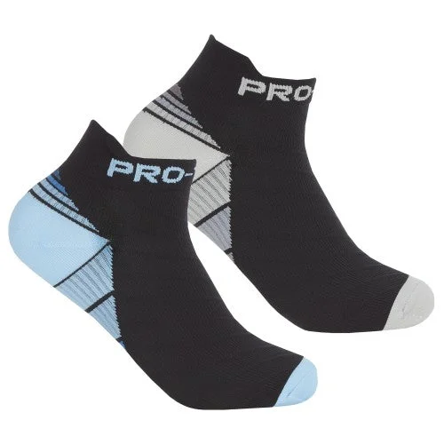 Pro-Tonic Womens/Ladies Compression Trainer Liner Socks (Pack Of 2)