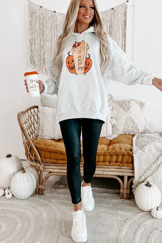 Pumpkins & PSL Graphic Hoodie (Sport Grey) - Print On Demand