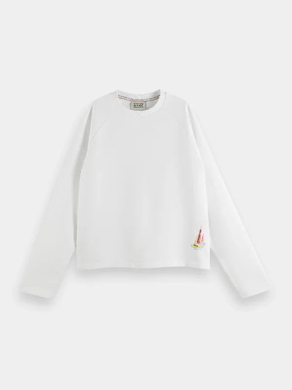 Raglan sleeve artwork sweatshirt