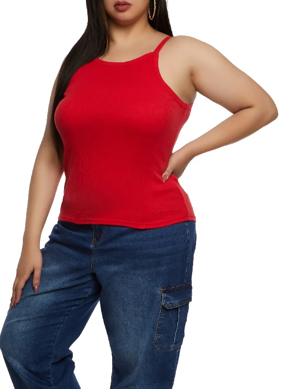 Plus Size Scoop Neck Tank Top