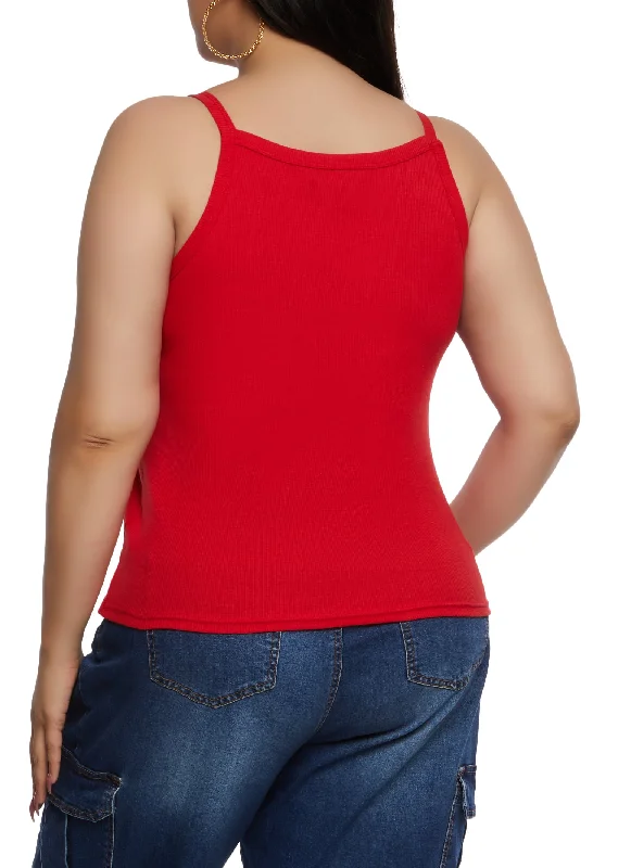 Plus Size Scoop Neck Tank Top