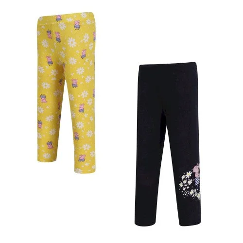 Regatta Childrens/Kids Daisy Peppa Pig Leggings (Pack of 2)