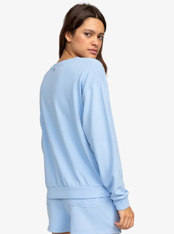 Roxy Surfing By Moonlight Sweatshirt-Bel Air Blue