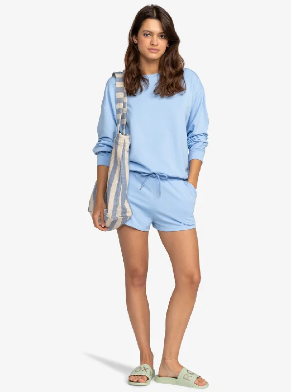 Roxy Surfing By Moonlight Sweatshirt-Bel Air Blue