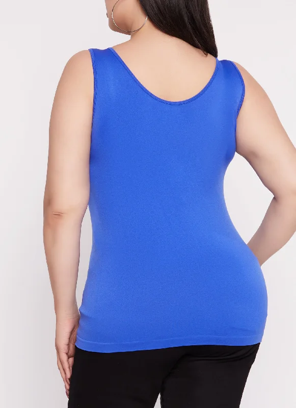 Plus Size Criss Cross Tank Top