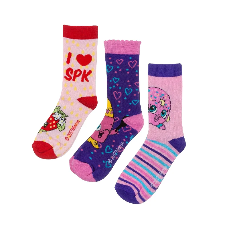 Shopkins Girls Socks Set (Pack of 3)