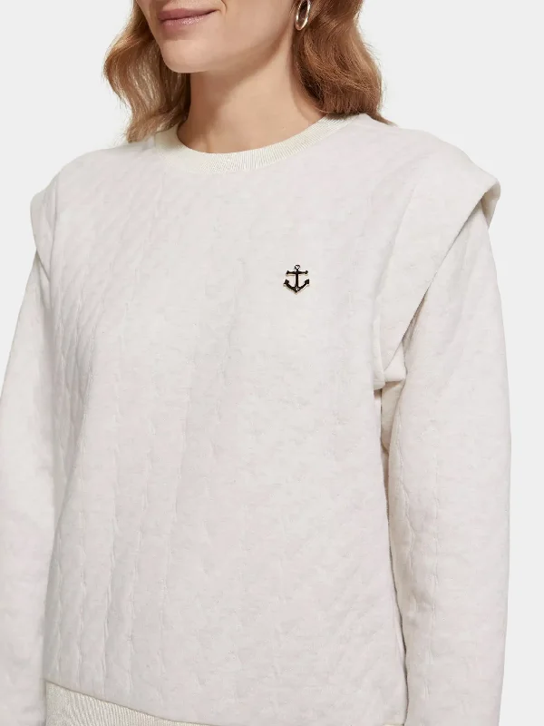 Shoulder detail sweatshirt